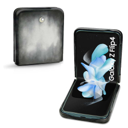 Capa em pele Samsung Galaxy Z Flip4 - Noir ( Nappa / Black ) 