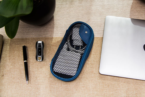 Tasche für Notebookkabel - Leder