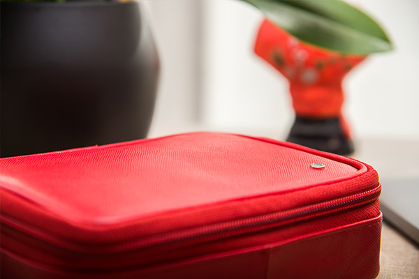 Housse cuir pour disque dur externe