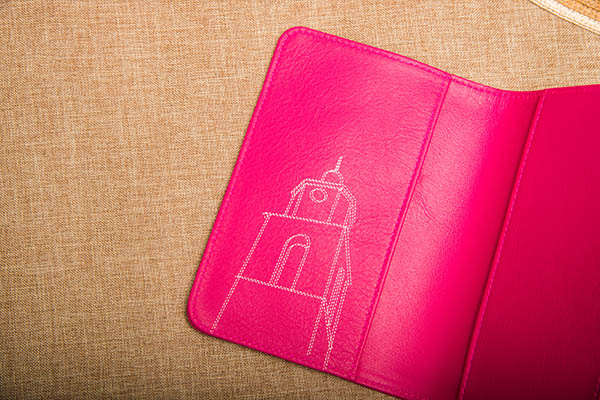 Leather passport case