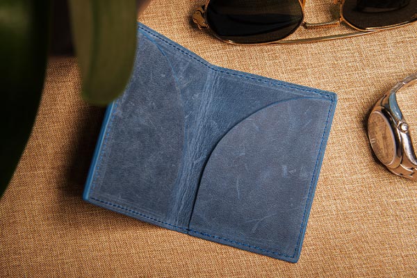 Lederetui für 3 Kreditkarten