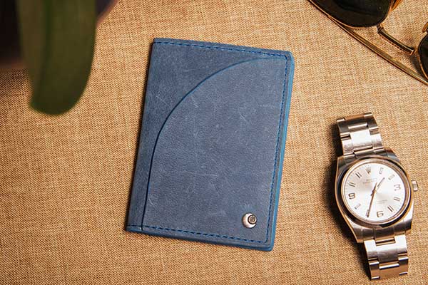 Lederetui für 3 Kreditkarten