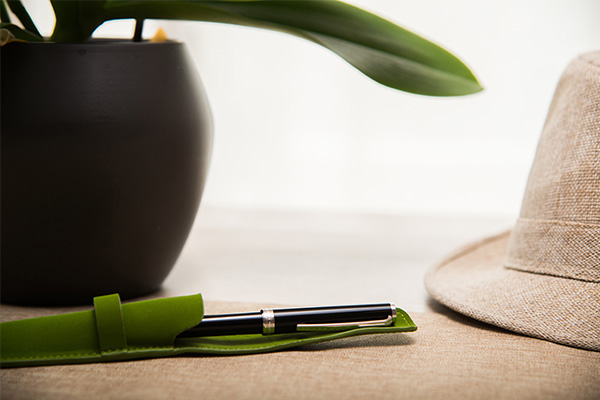 Étui cuir pour un stylo