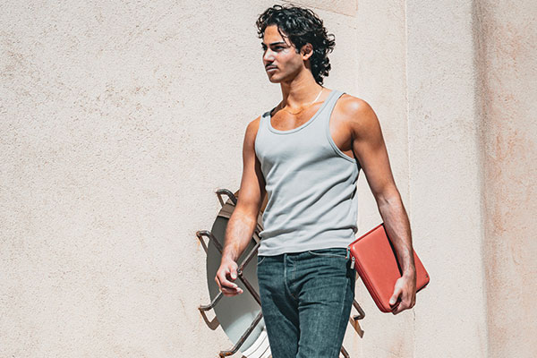 Leather sleeve for 13' laptop