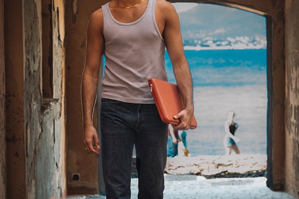 Leather sleeve for 13' laptop