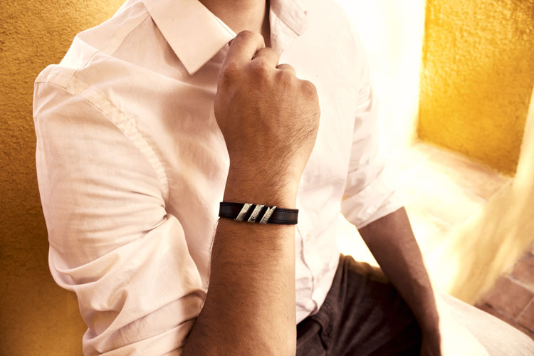 Pulsera de hombre de cuero