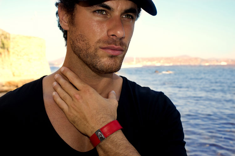 Pulsera de hombre de cuero