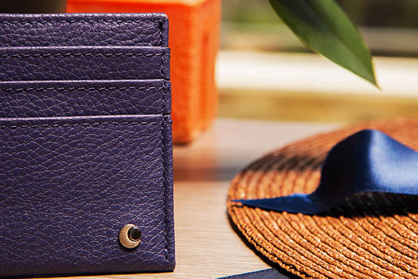 Porte-cartes en cuir - Anti-RFID / NFC