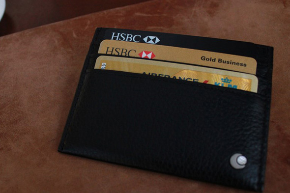 Porta-cartões em pele - Anti-RFID / NFC