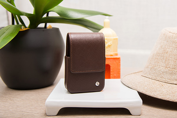 Estuche de cuero para el paquete de cigarros