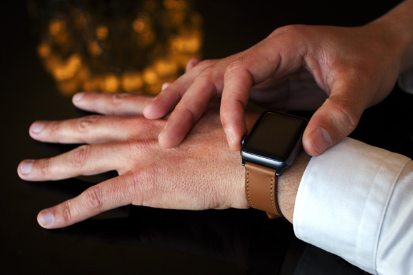 Bracelet en cuir pour montre Apple Watch
