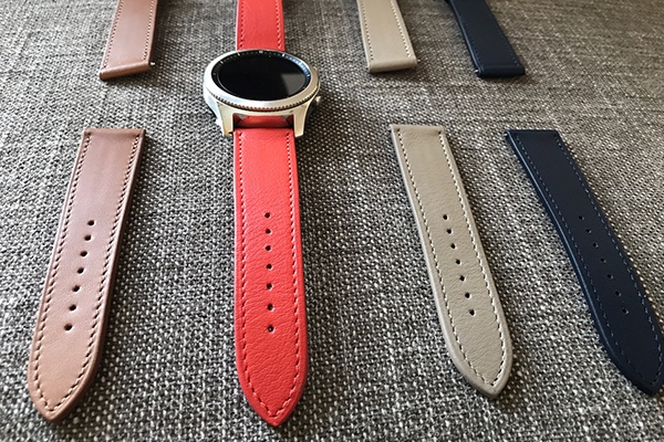 Cinturino in pelle per orologio connesso - 22 mm