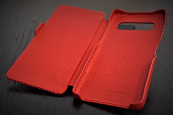 Custodia in pelle Samsung Galaxy S10+