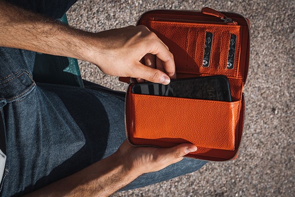 Astuccio portafoglio smartphone