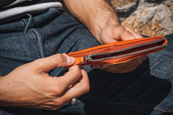 Wallet case for a smartphone