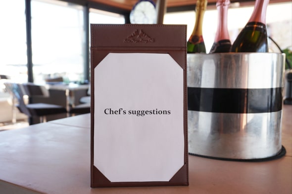 Menühalter für den Tisch in A5