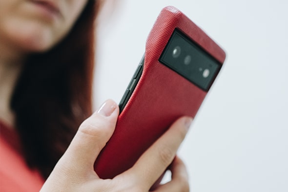 Custodia in pelle Google Pixel 6