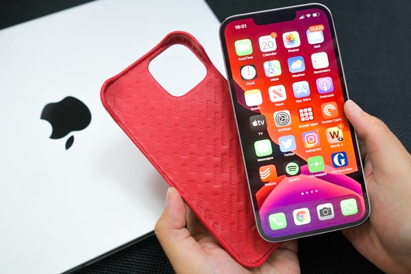 Funda de piel Apple iPhone 13 mini