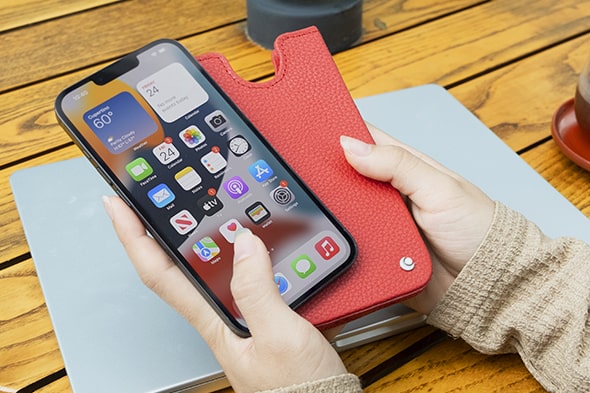 Funda de piel Apple iPhone 13 Pro Max