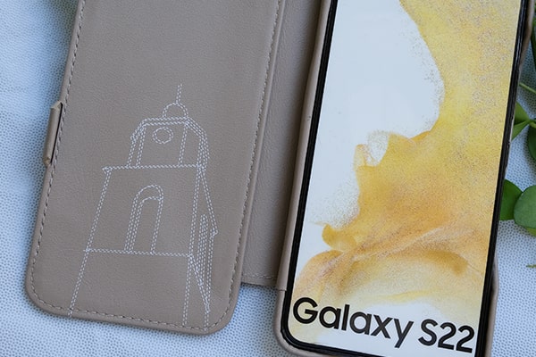 Custodia in pelle Samsung Galaxy S22