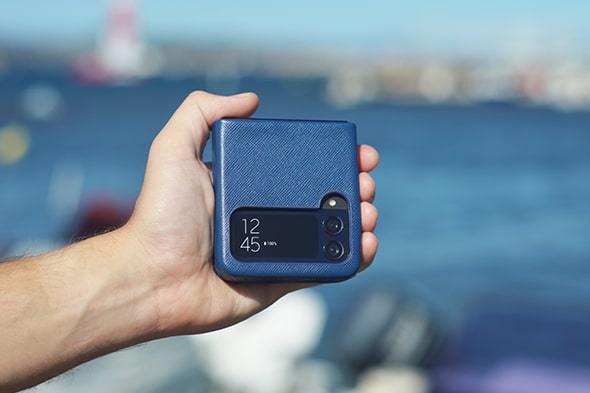 Lederschutzhülle Samsung Galaxy Z Flip4