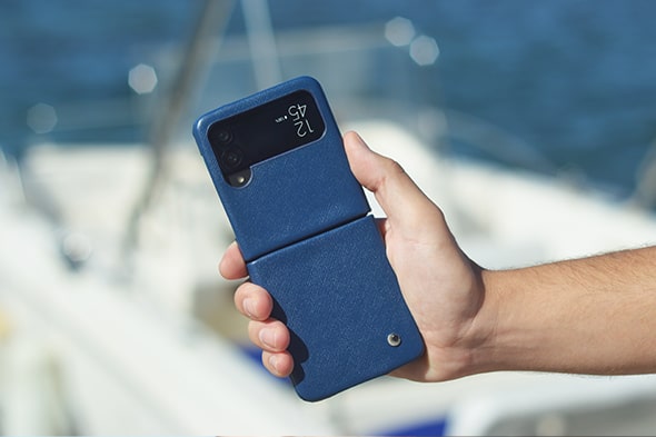 Custodia in pelle Samsung Galaxy Z Flip4