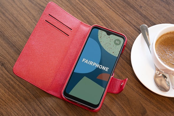 Capa em pele Fairphone 4