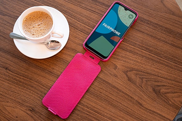 Capa em pele Fairphone 4