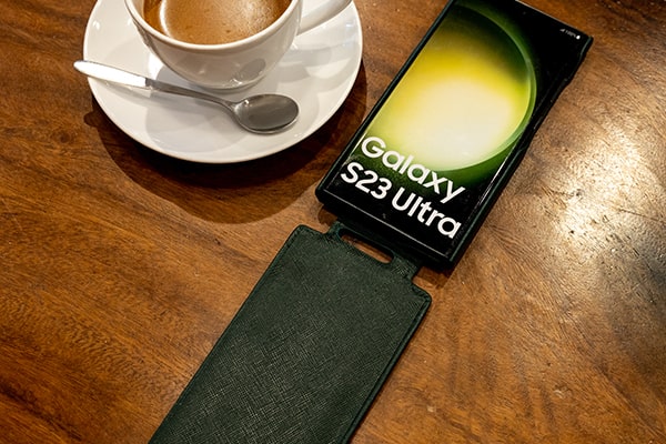 Capa em pele Samsung Galaxy S23 Ultra