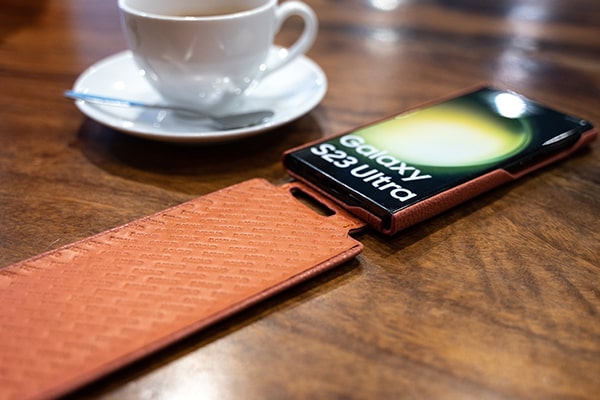 Funda de piel Samsung Galaxy S23 Ultra