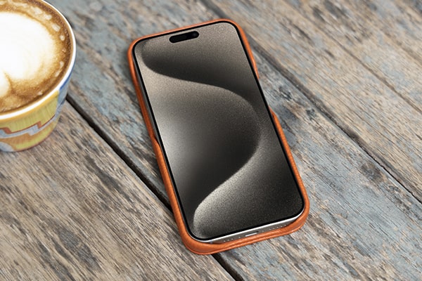 Custodia in pelle Apple iPhone 15 Pro