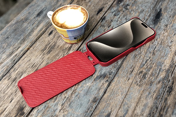 Custodia in pelle Apple iPhone 15 Pro Max