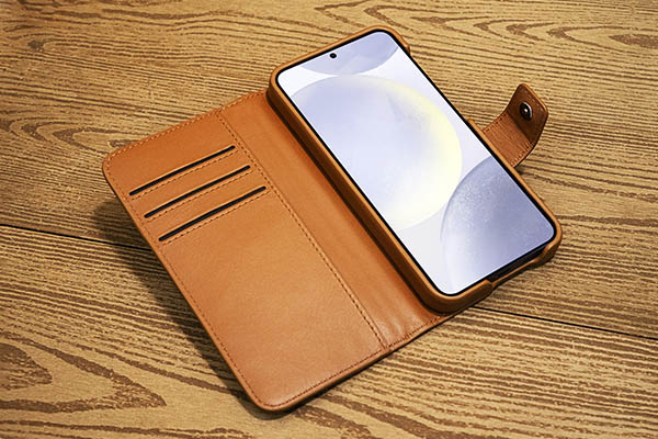 Funda de piel para cartera Samsung Galaxy S24+