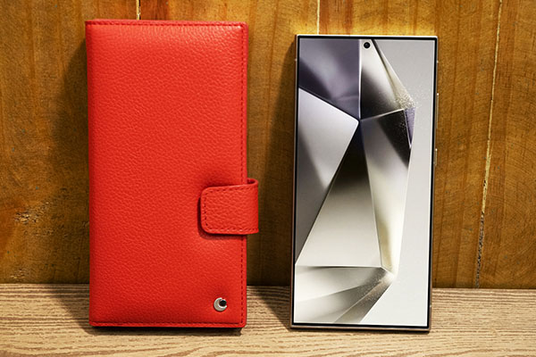 Capa de couro para carteira Samsung Galaxy S24 Ultra