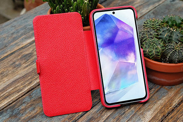 Samsung Galaxy A55 leather case