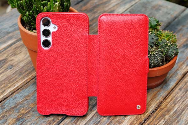 Custodia in pelle Samsung Galaxy A55