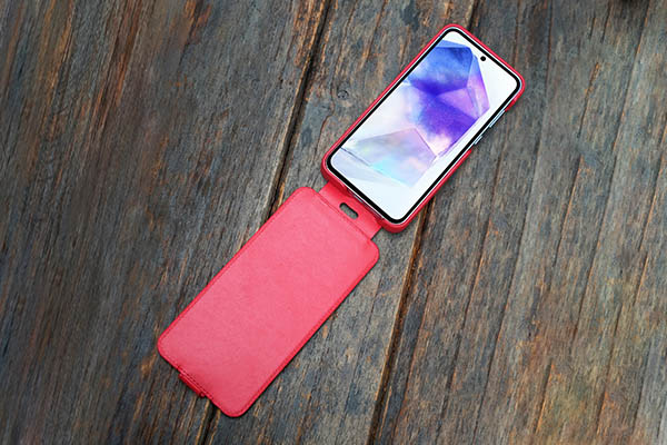 Housse cuir Samsung Galaxy A55