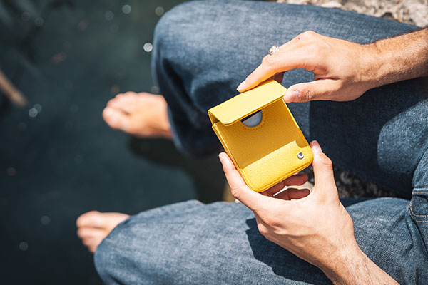 Bolsa de couro com aba Samsung Galaxy Z Flip6