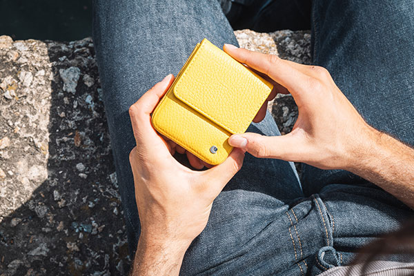 Bolsa de couro com aba Samsung Galaxy Z Flip6