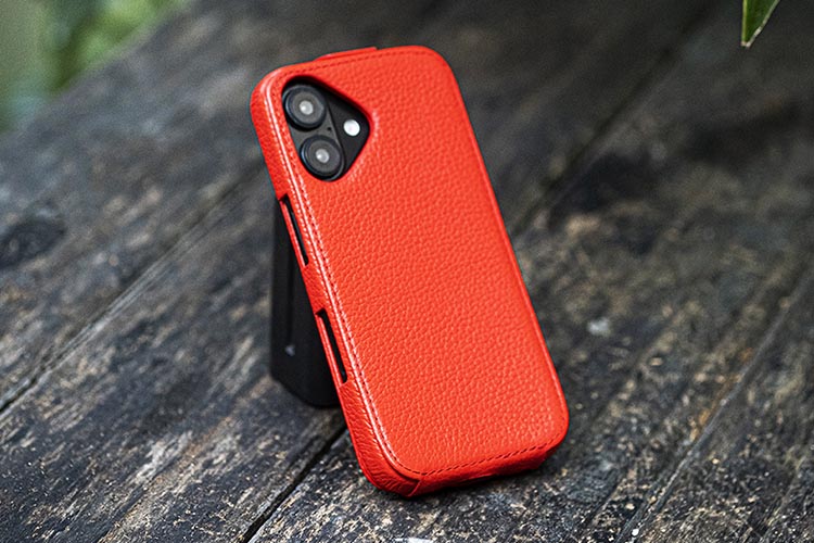 Funda de piel Apple iPhone 16