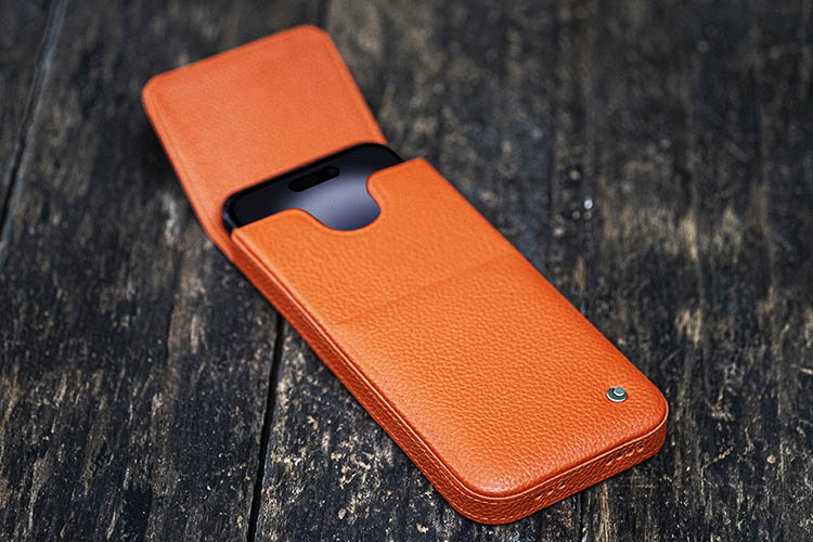 Pochette cuir Apple iPhone 16 Plus