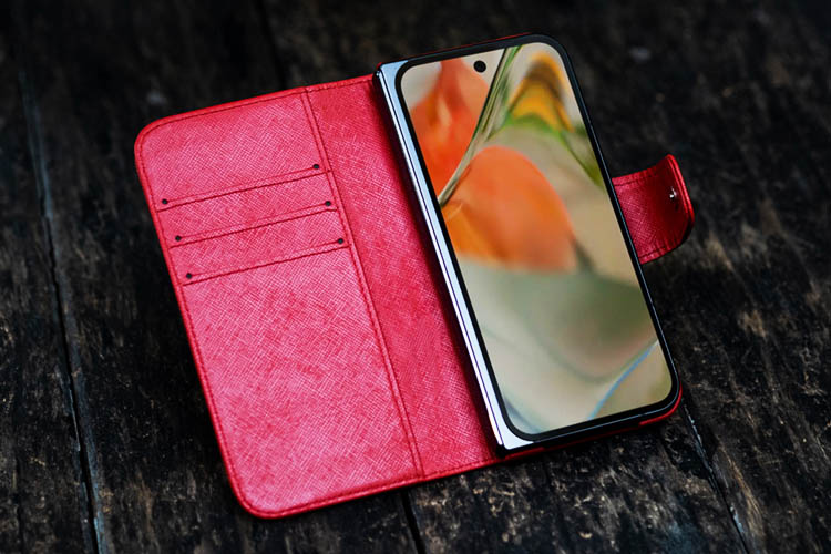 Étui portefeuille cuir Google Pixel 9 Pro Fold