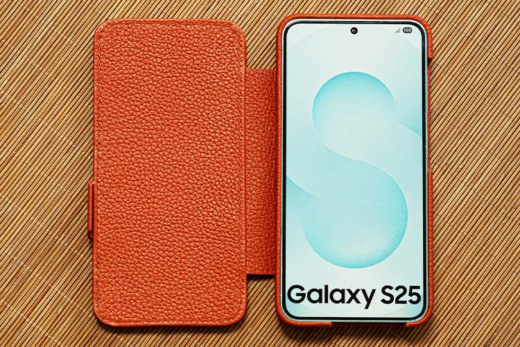 Custodia in pelle Samsung Galaxy S25