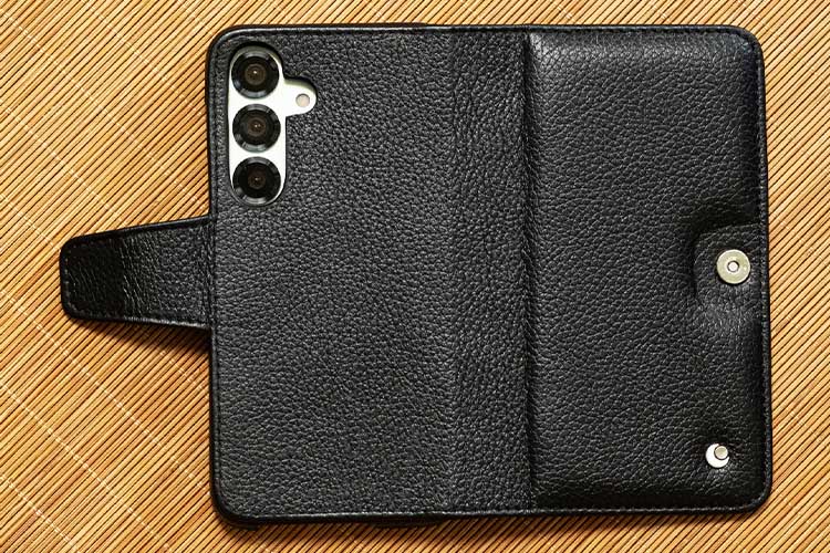 Étui portefeuille cuir Samsung Galaxy S25