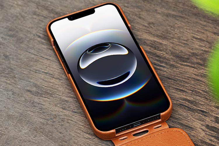 Capa em pele Apple iPhone 16e