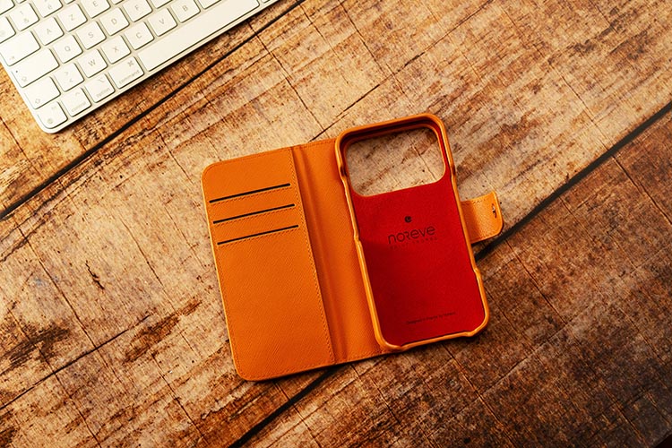 Étui portefeuille cuir Apple iPhone 17 Pro