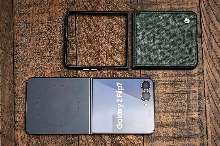 Capa em pele Samsung Galaxy Z Flip7