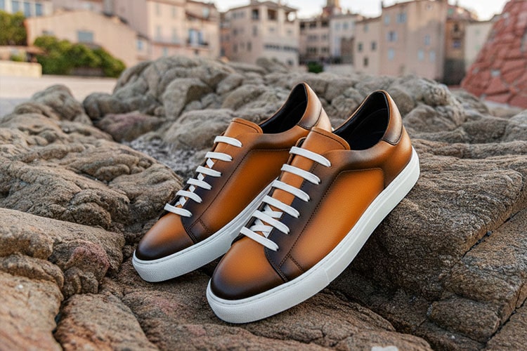 Zapatillas de cuero patinado Noreve