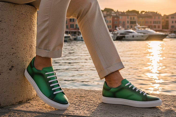 Zapatillas de cuero patinado Noreve